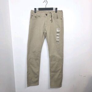 Bullhead Tan Skinny Dillon Casual Classic Everyday Stretch Jeans Size 32×34
